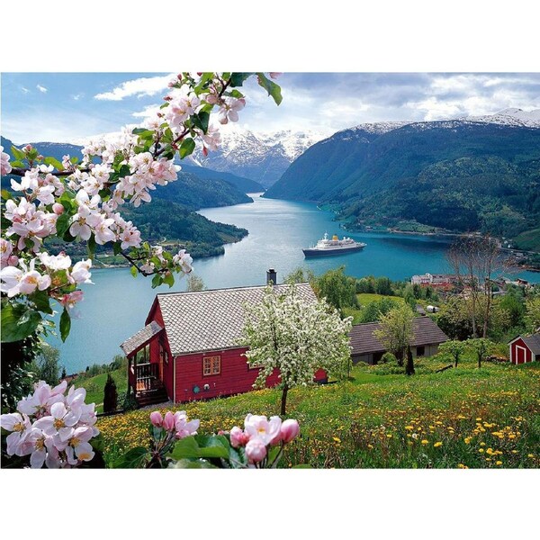 500pc Ravensburger Landscape Themed Jigsaw Puzzle Pieces Interactive Set