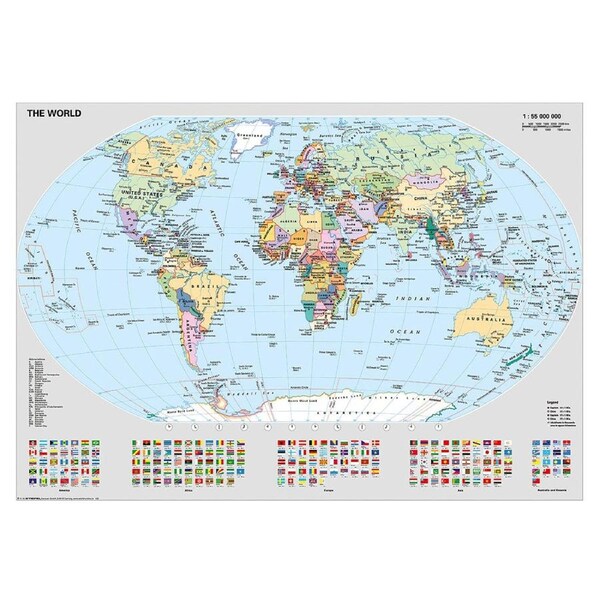 1000pc Ravensburger Political World Map Jigsaw Themed Interactive Puzzle Pieces