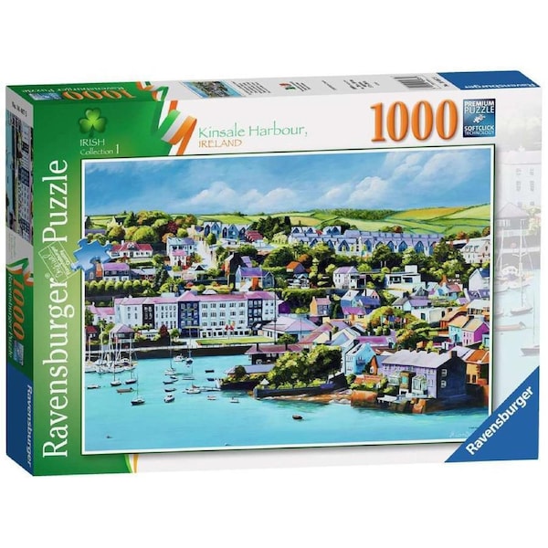 1000pc Ravensburger Kinsale Harbour Ireland Jigsaw Interactive Puzzle Pieces