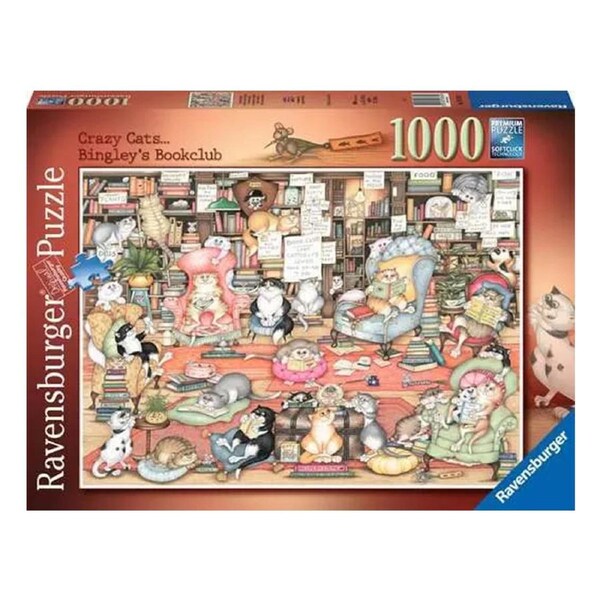 1000pc Ravensburger Bingley's Bookclub Jigsaw Interactive Puzzle Pieces Set