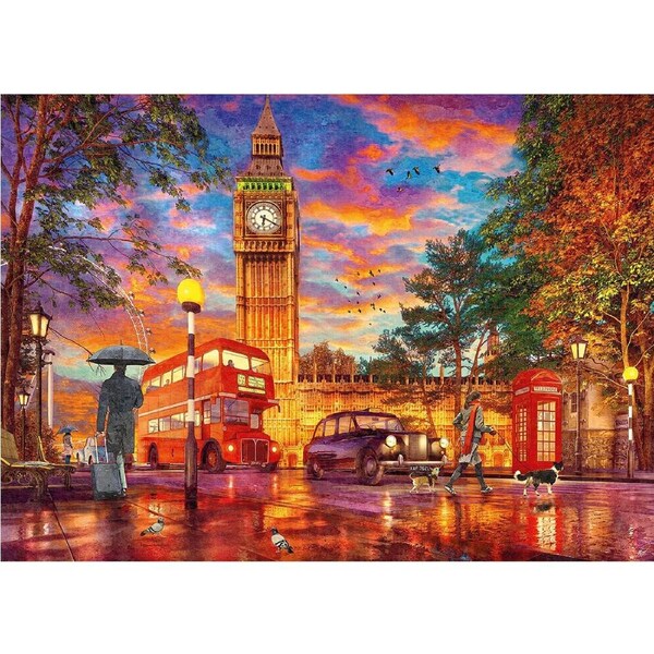 1000pc Ravensburger Sunset at Parliament Square Jigsaw Puzzle Pieces Toy