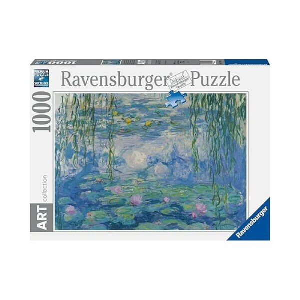 1000pc Ravensburger Waterlilies Themed Jigsaw Puzzle Pieces Interactive Set