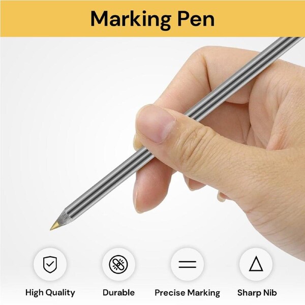 Alloy Marking Pen - Permanent Ink, Fine Tip, Silver