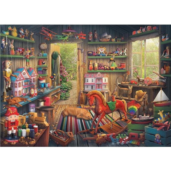 1000pc Ravensburger Nostalgic Toys Themed Jigsaw Puzzle Piece Family Set