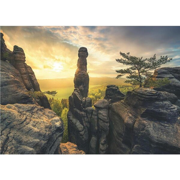 1000pc Ravensburger Monolith Elbe Sandstone Mountains Jigsaw Puzzle Piece
