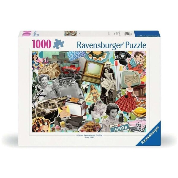 1000pc Ravensburger The 50s Jigsaw Puzzle Piece Piece Interactive Family Set