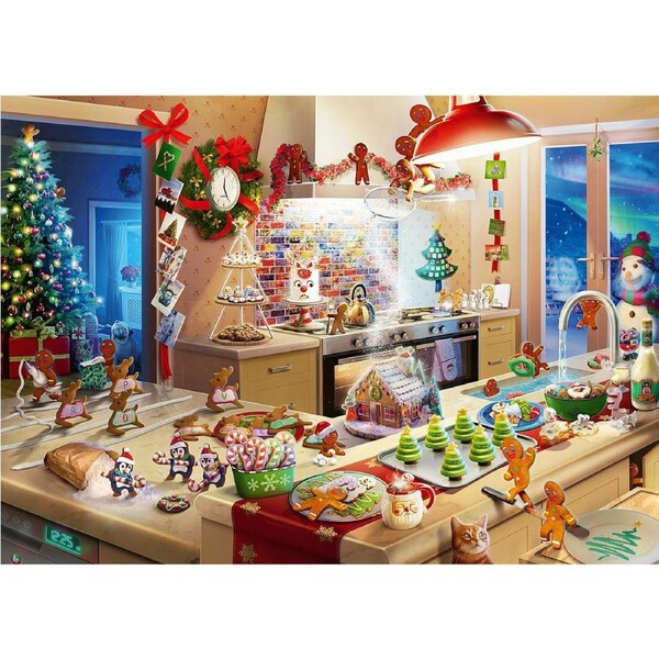 1000pc Ravensburger Merry Mischief Jigsaw Puzzle Piece Interactive Family Set
