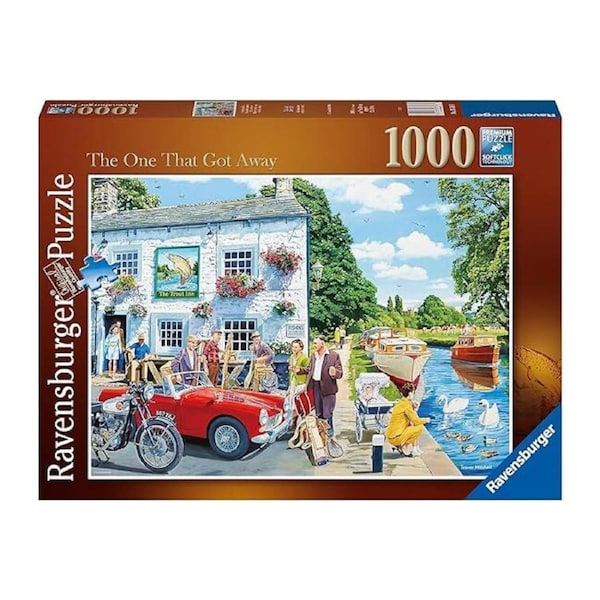1000pc Ravensburger The One That Got Away! Jigsaw Puzzle Piece Family Set