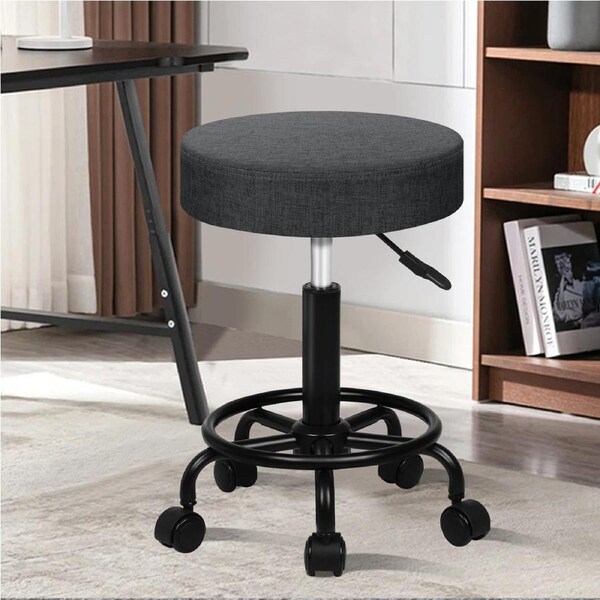 ALFORDSON Dark Grey Adjustable Salon Stool