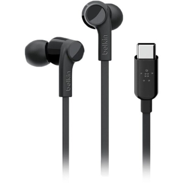 Belkin USB-C In-Ear Headphones (Black)