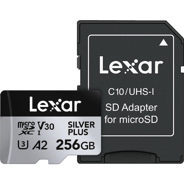 Lexar Professional Silver Plus MicroSDXC Card - 256GB