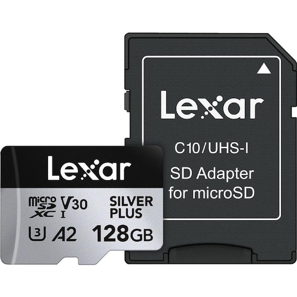 Lexar Professional Silver Plus MicroSDXC Card - 128GB