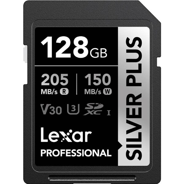 Lexar Professional Silver Plus SDXC Card - 128GB