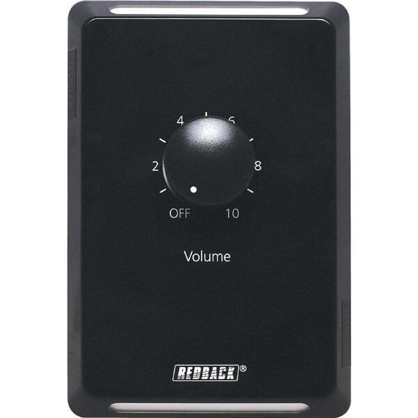 Redback 100V 40W Wall Plate Line Clipsal Pro-Vertical Volume Control Black