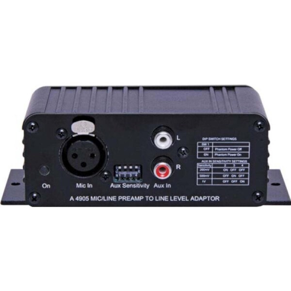Redback Mic Line Pre Amplifier Line Level Out Converter Signal Processors