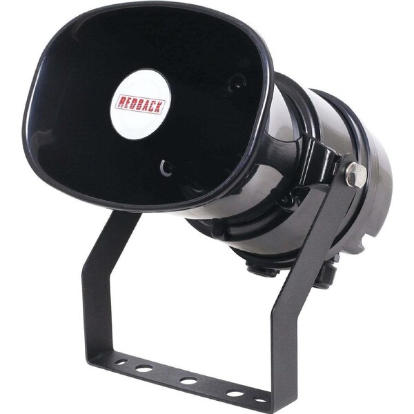 Redback 10W 100V EWIS IP66 Fire PA Horn Speaker Black AS ISO7240.24