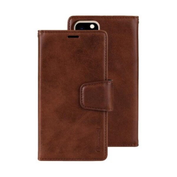 iPhone 11 Compatible Case Cover With 2 In 1 Detachable Magnetic Flip Leather Wallet - Brown