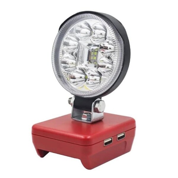 LED Work Light 3 Inch with USB for Milwaukee 18V Battery