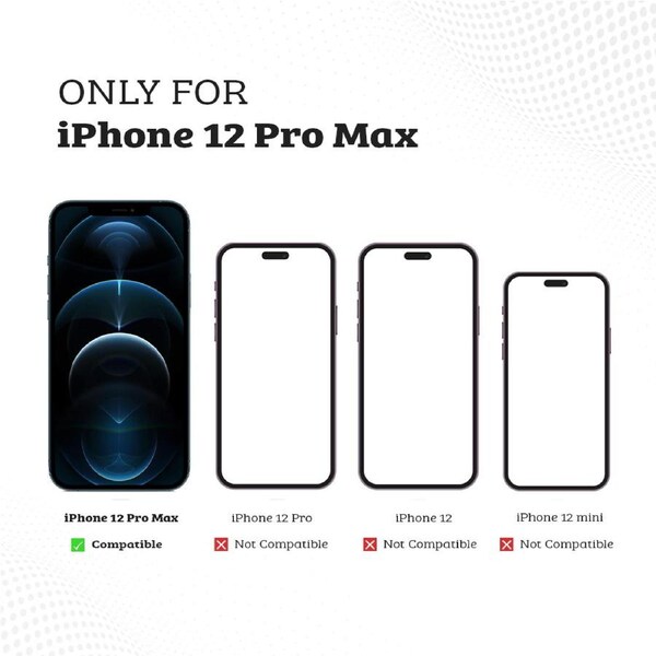 iPhone 12 Pro Max Compatible Case with Ultimake Shockproof - Transparent