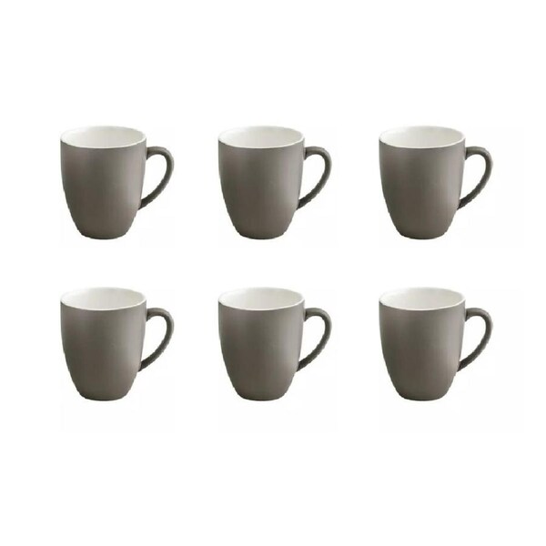 Bevande Coffee Mug 400ml Set 6 - Slate Grey