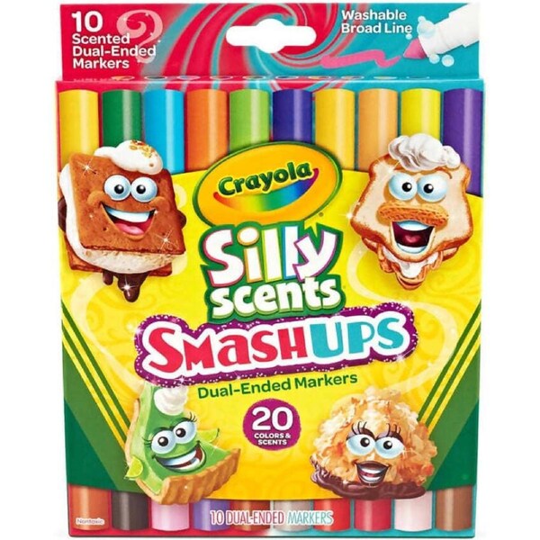 Crayola - Silly Scents Smash Ups Dual Ended Markers 10 Pack