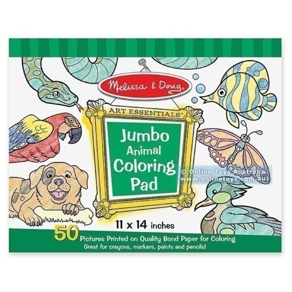 Melissa and Doug - Jumbo Colouring Pad - Animals