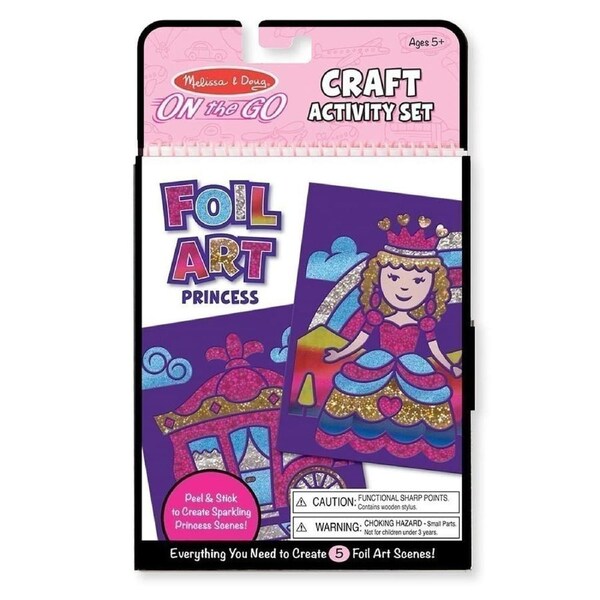 Melissa and Doug - On the Go Foil Art - Princess Craft Activity Set