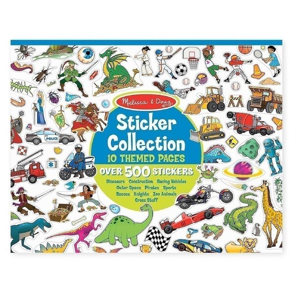 Melissa and Doug - 500 Sticker Collection - 10 Boy Themes