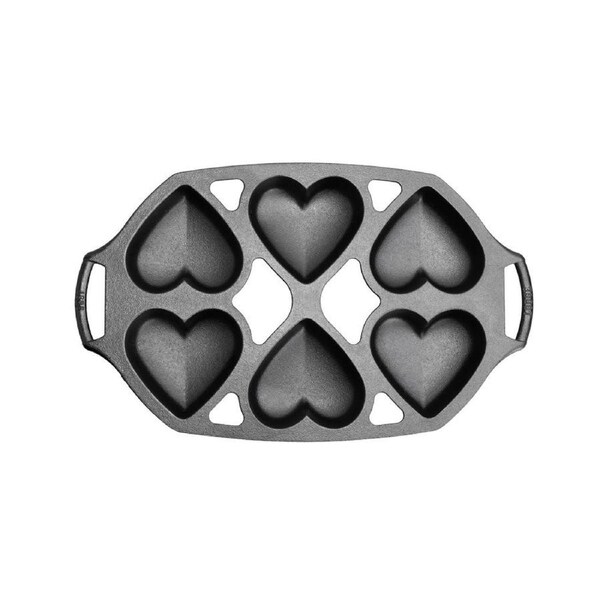 Lodge Cast Iron Heart Mini Cake Pan