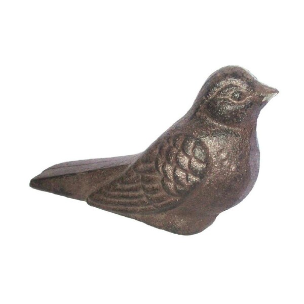 Mr Gecko Bird Door Wedge Cast Iron Hand Crafted Antique Rust Door Stop Statue