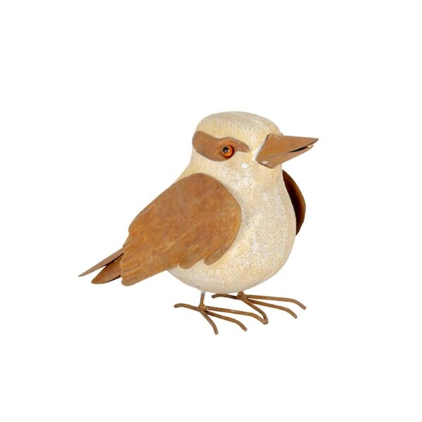 Decorative Kookaburra Poly Rust 29cm Bird Sculpture Outdoor Ornament Decor Large