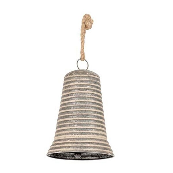 Bells Wall/Door 25cm Hanging Home/Garden Ornament Decor Mixed Stripe Zinc Asst