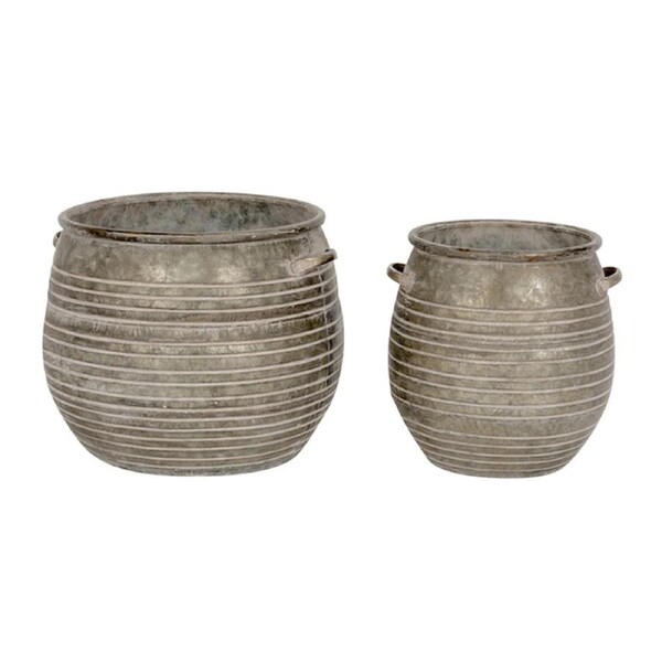 2pc Plant Pot Home/Garden Planter Plant/Flower Container Moon Aged Assorted