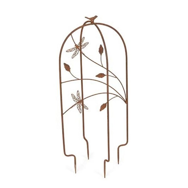 Grow Frame 78cm Garden Crawling Plant/Herb Support Stand Green House Decor Rust