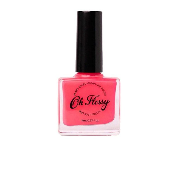 Oh Flossy Creative 11ml Nail Polish Kids/Children Manicure Water-Based Hot Pink