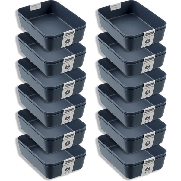 12x 2PK Boxsweden Essentials 18x13cm Sort Tray Organiser Storage Rectangle Asst