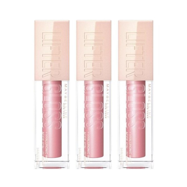 3 x Maybelline Lifter Gloss Hydrating Lip Gloss 5.4mL - 004 Silk