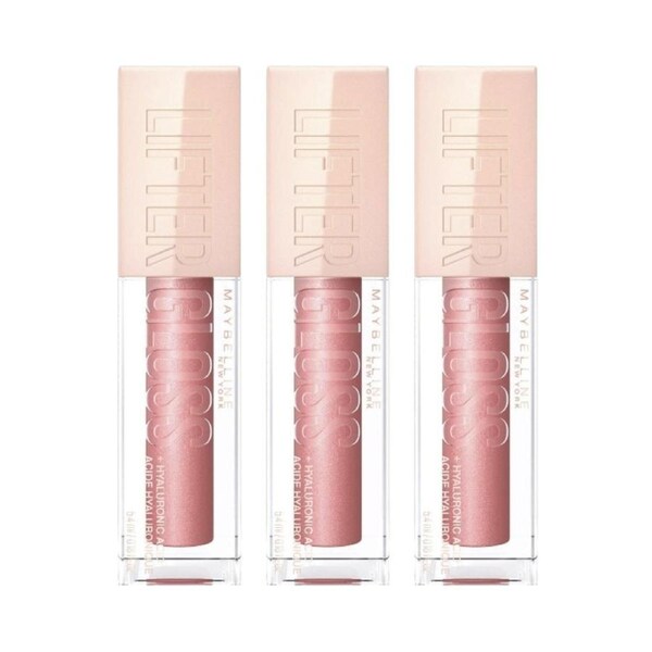 3 x Maybelline Lifter Gloss Hydrating Lip Gloss 5.4mL - 003 Moon