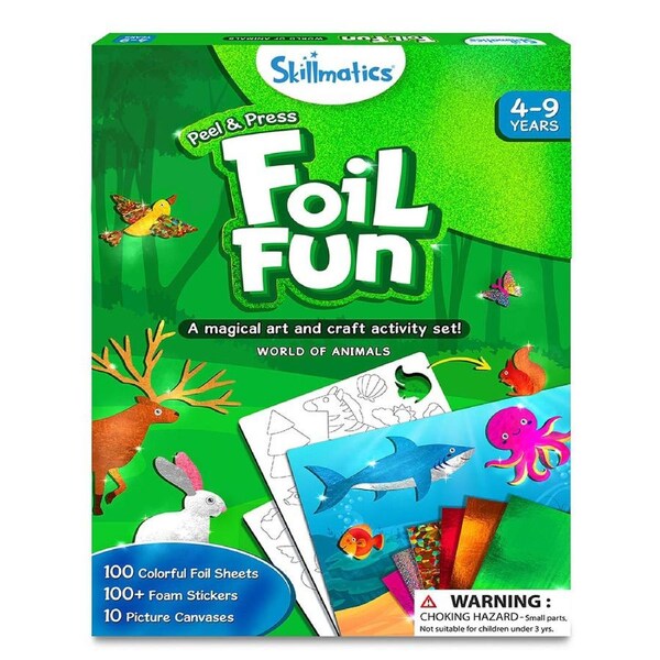 Skillmatics Foil Fun World of Animals Kids/Childrens Interactive Toy 4+