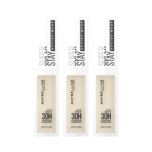 3 x Maybelline SuperStay Active Wear 30HR Concealer 10mL - 05 Ivory