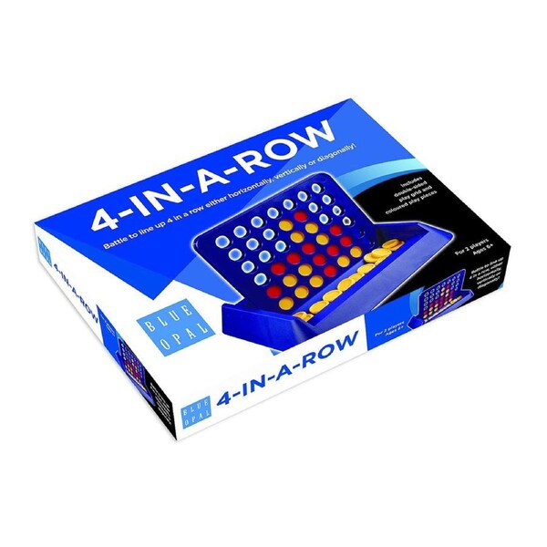 Blue Opal Four in a Row Game Kids/Childrens Interactive Toy Playset 6+