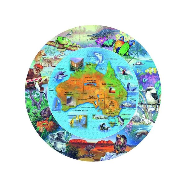 100pc Blue Opal Wild Aust From Desert to Sea Jigsaw Puzzle Interactive Toy 6+
