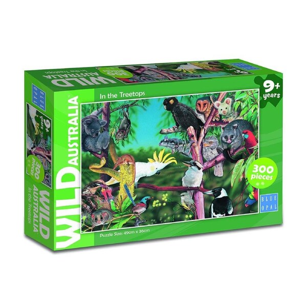 300pc Blue Opal Wild Aust In the Treetops Jigsaw Puzzle Interactive Toy 9+