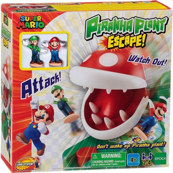 Super Mario Piranha Plant Escape! Kids/Childrens Interactive Toy Playset 3+