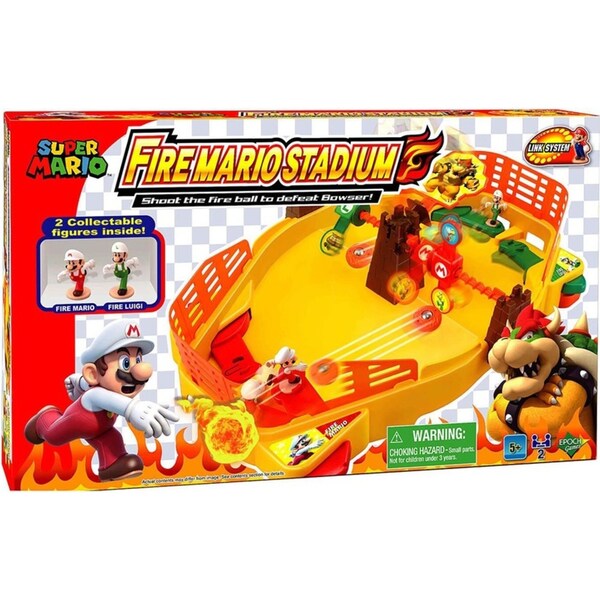 Super Mario Fire Mario Stadium Kids/Childrens Interactive Toy Playset 3+