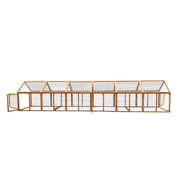 YES4PETS 5 M Large Chicken Coop Cat Run Guinea Pig Cage Villa Extension Rabbit Hutch House Pen