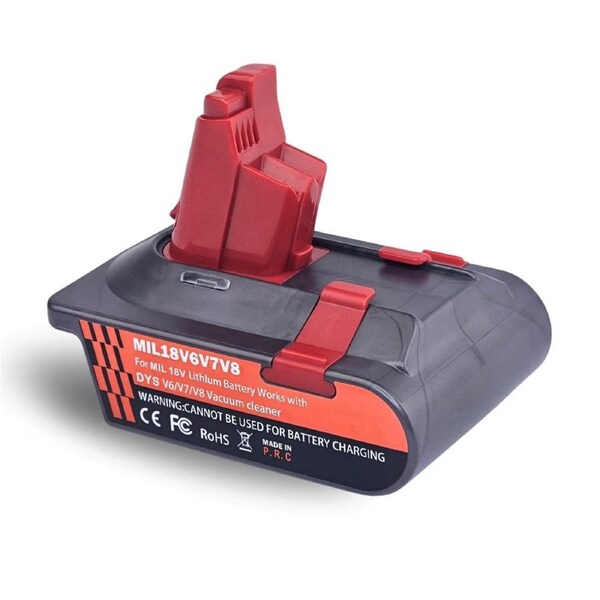 Milwaukee M18 To Dyson V6 V7 V8 & DC58 DC59 Battery Converter / Adapter
