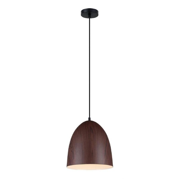 Ligna Oblong Pendant Light Black Walnut