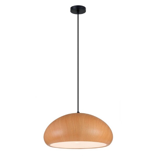 Ligna Dome Pendant Light Cherry Golden Oak