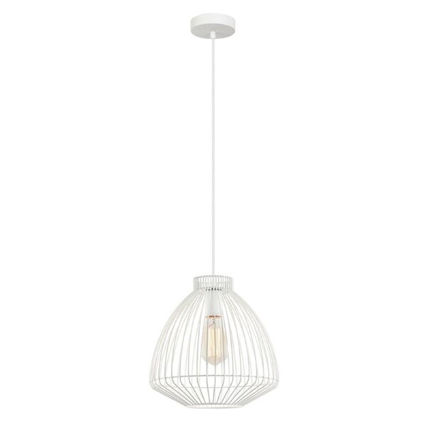 Manu Wire Cage Pendant Light White